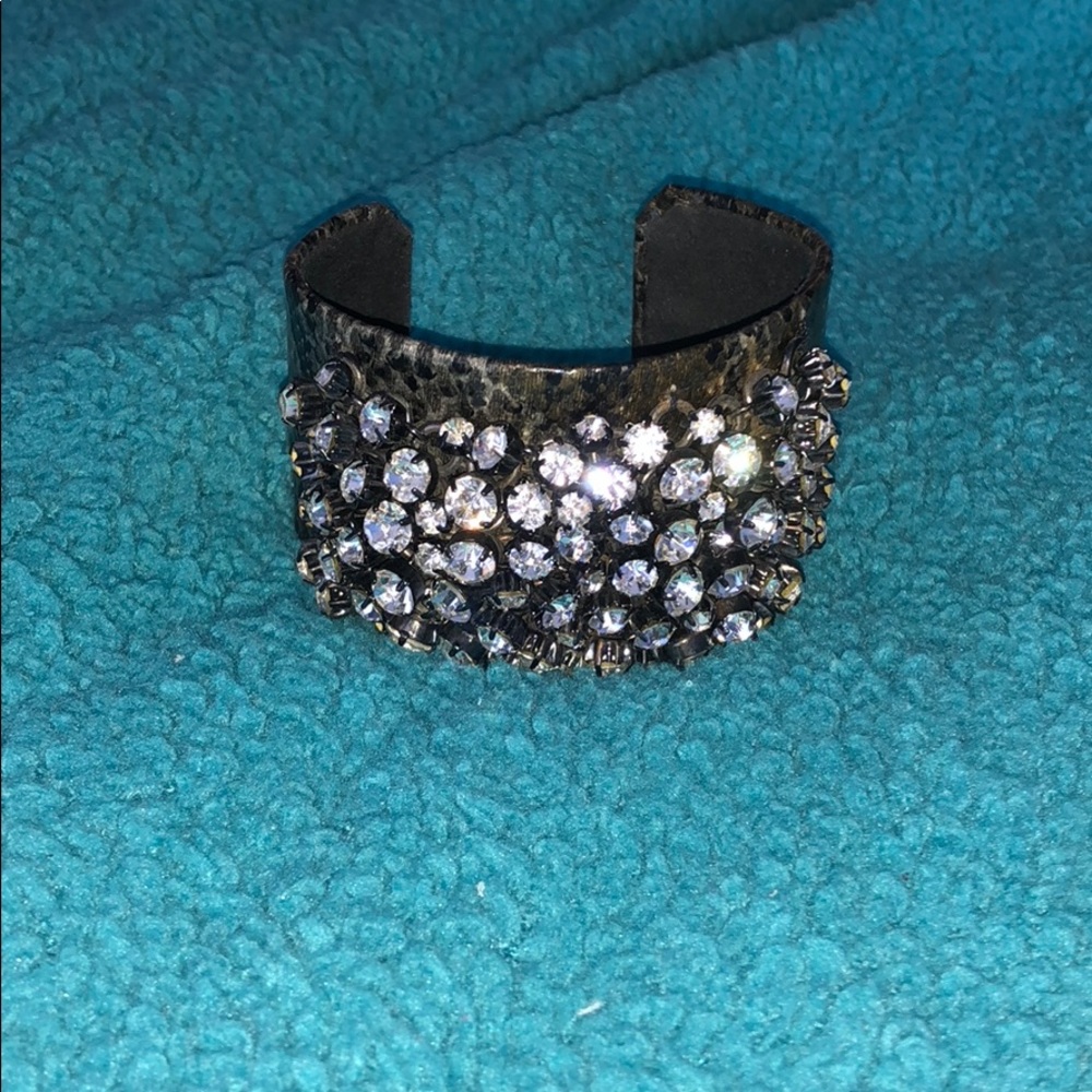 snakeskin rhinestone bracelet